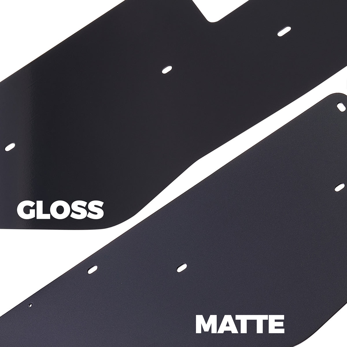IAG Front Splitter with Straight Endplate Winglets For 2015-21 Subaru WRX & STI - Gloss vs Matte Black