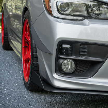 IAG Front Splitter with Bent Endplate Winglets For 2015-21 Subaru WRX & STI - Installed 2