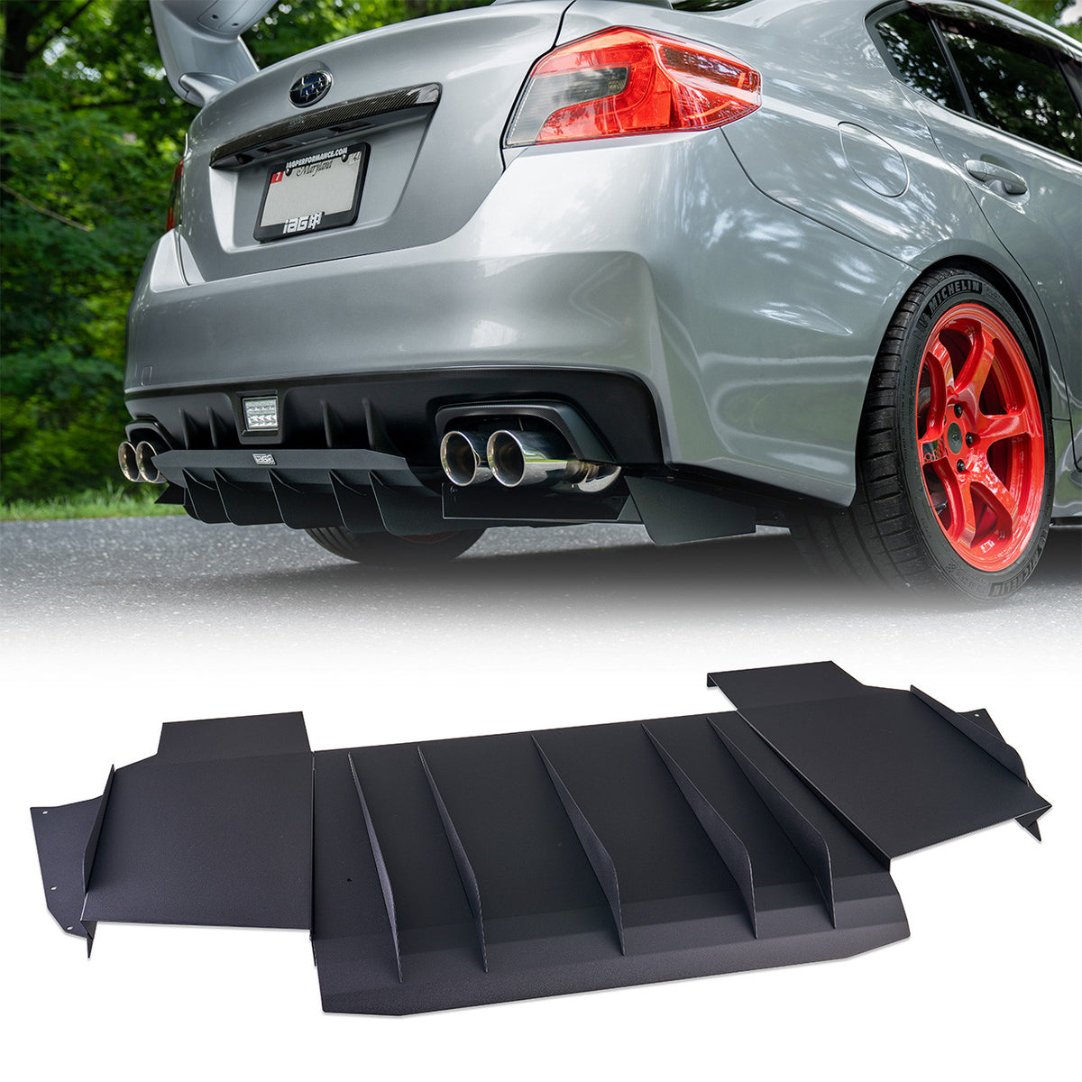 IAG Rear Diffuser For 2015-2021 VA Subaru WRX & STI
