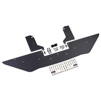IAG Front Splitter with Straight Endplate Winglets For 2015-21 Subaru WRX & STI - Matte Black Layout
