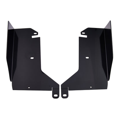 IAG Bent Endplate Winglets For 2015-21 Subaru WRX & STI - Gloss Black