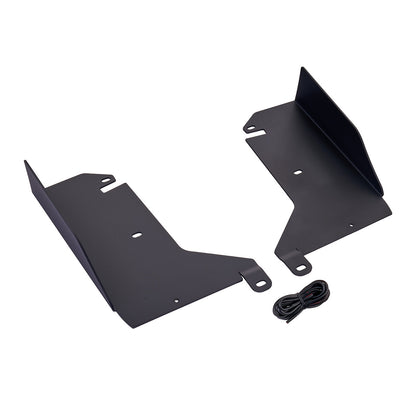 IAG Bent Endplate Winglets For 2015-21 Subaru WRX & STI - Matte Black Product Layout