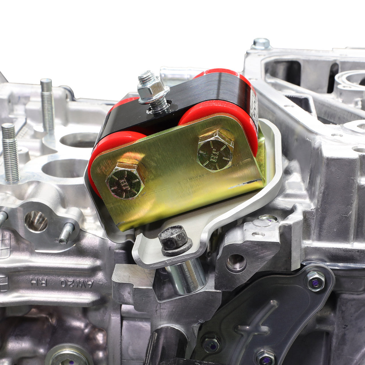 IAG Race Series FA Engine Mount Set Solid W/Brackets 15-21 WRX - Installed 3