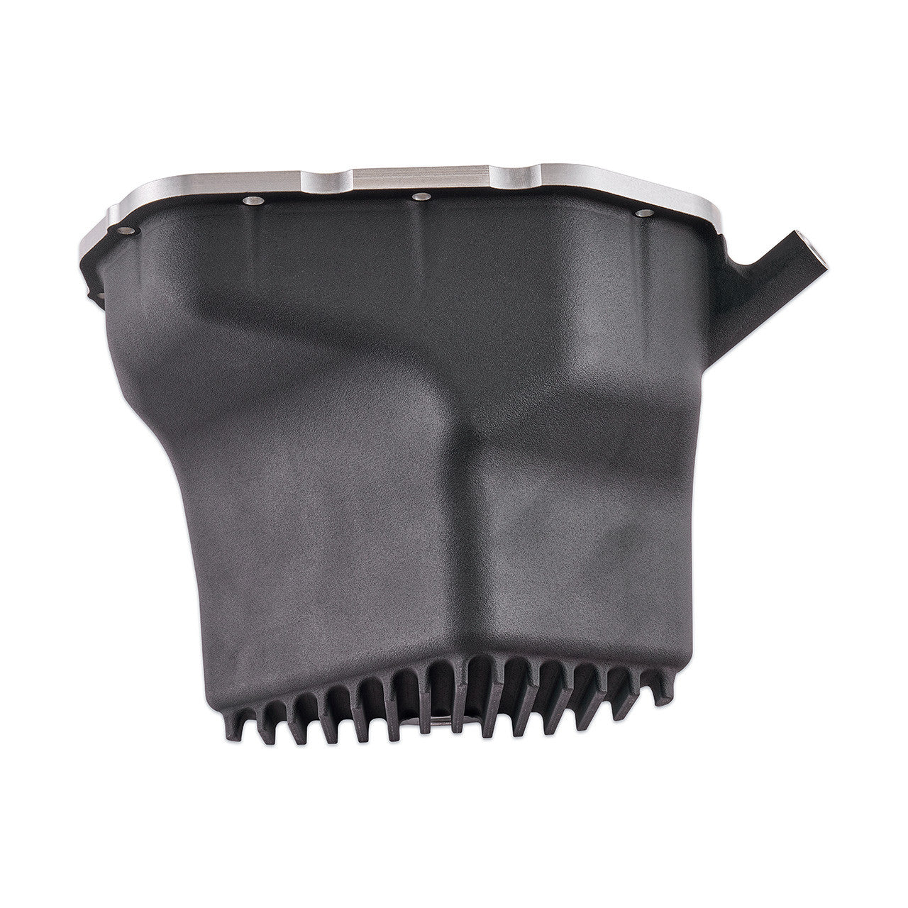 IAG Performance EJ Street Series Oil Pan For WRX, STI, LGT,  Side Angle - Black Finish