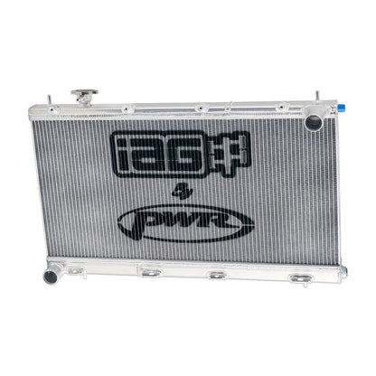 IAG Triple Pass Street Series 42mm Radiator for GV-GR-VA, 08-14 WRX, 08-21 STI  - Back