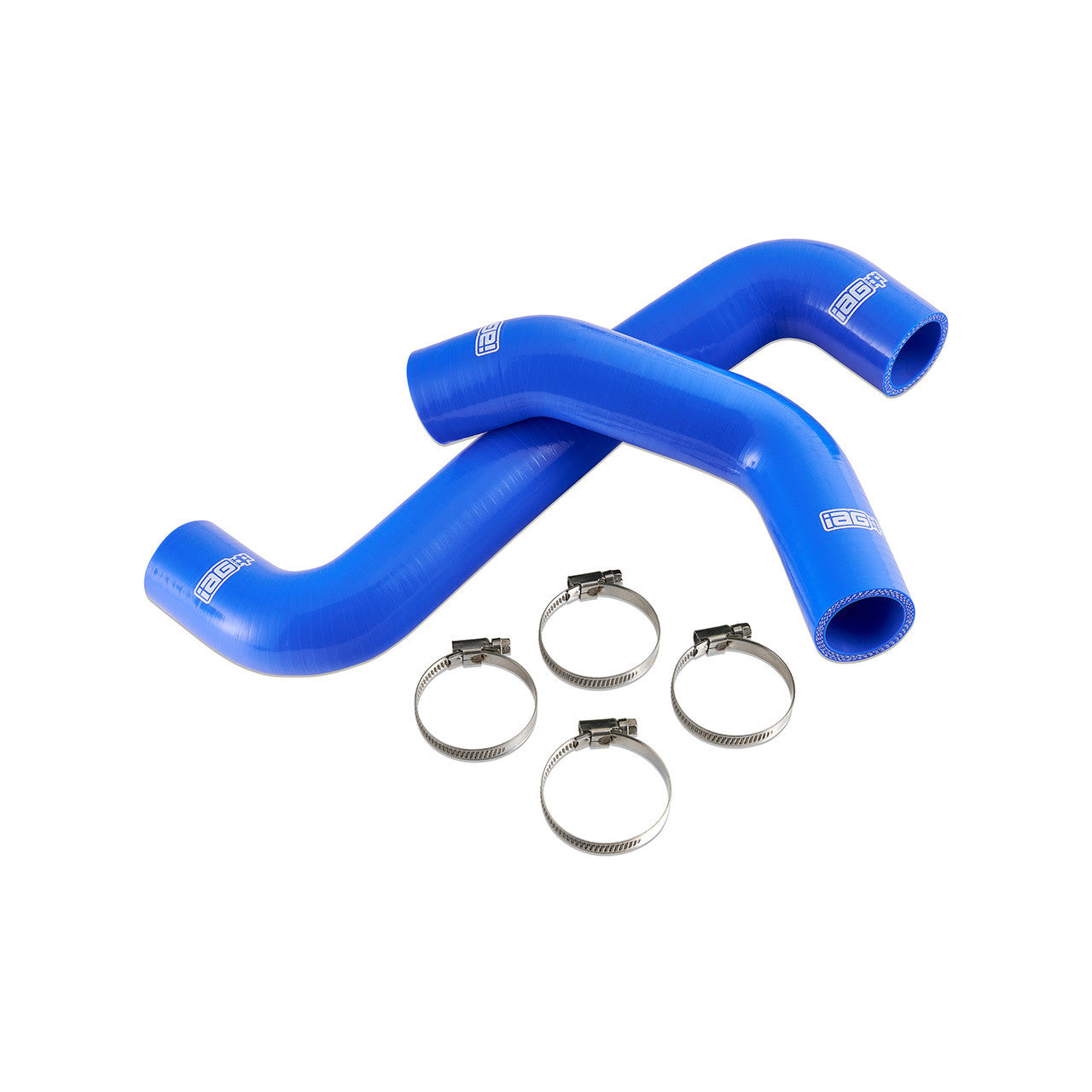 IAG Silicone Radiator Hose Kit for 2008-14 Subaru WRX, 08-21 STI - Blue