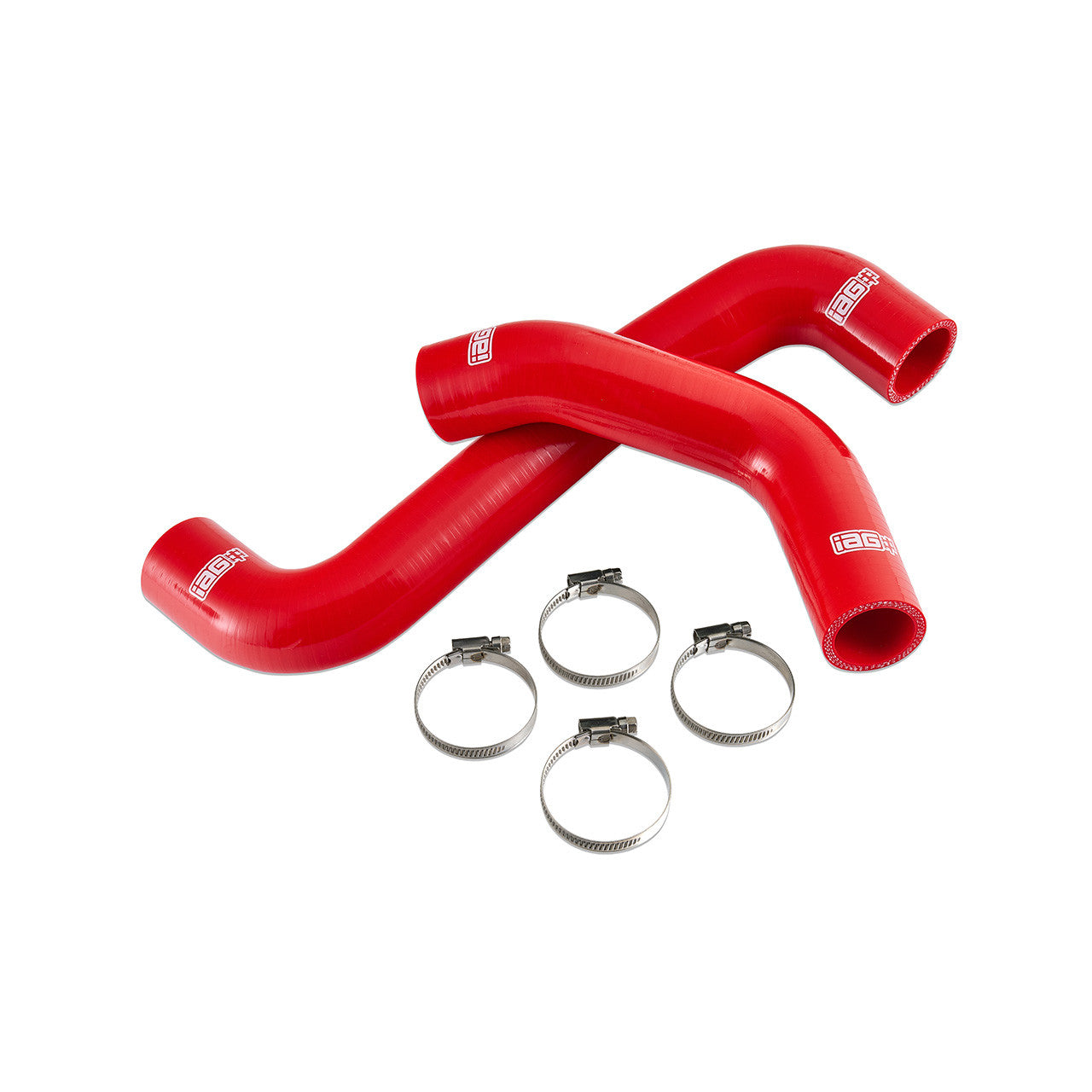IAG Silicone Radiator Hose Kit for 2008-14 Subaru WRX, 08-21 STI  - Red