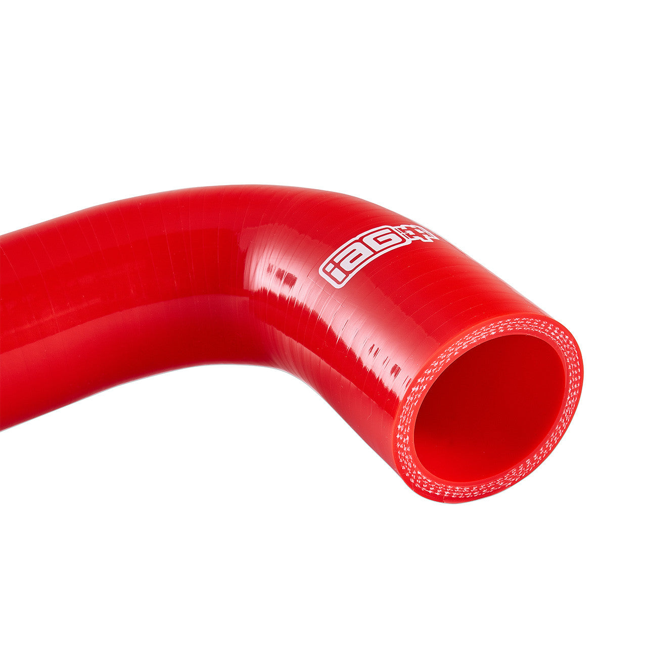 IAG Silicone Upper and Lower Radiator Hose Kit OE Style For 2015-21 WRX - Hose Close-up