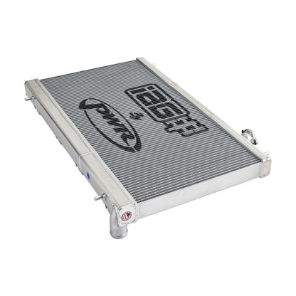 IAG Triple Pass Street Series 42mm Radiator for 2015-21 Subaru WRX - Side
