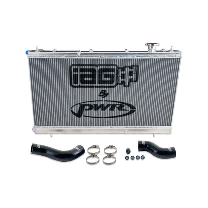 IAG Triple Pass Competition Series 55mm Radiator for 2015-21 Subaru WRX - Product Layout