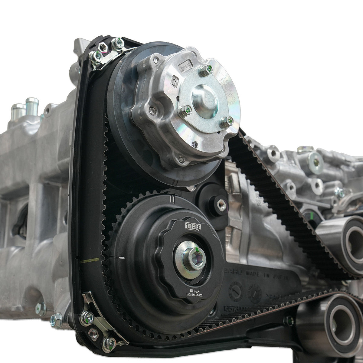 IAG / RCM Alloy Cam Sprocket (Right Hand Exhaust) for 02-14 WRX, 04-07 STI, 04-13 FXT, 05-09 LGT - Installed