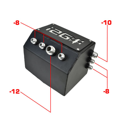 IAG Performance Universal Drag Catch Can - Fitting Sizes