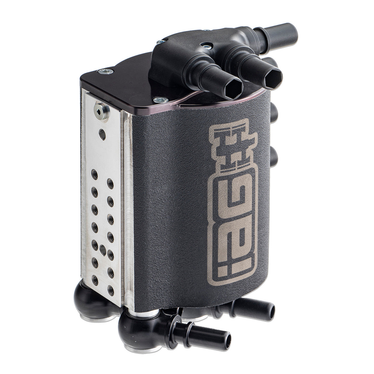 IAG Air / Oil Separator (AOS) For 2008-14 Subaru WRX & 2008-21 STI - Black 1