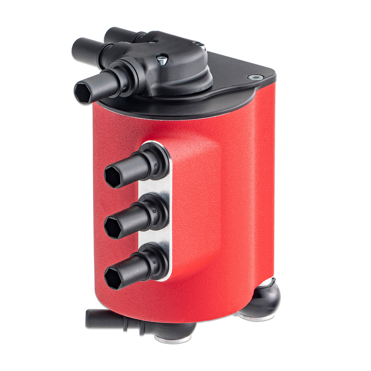 IAG Air / Oil Separator (AOS) For 2008-14 Subaru WRX & 2008-21 STI - Red 3