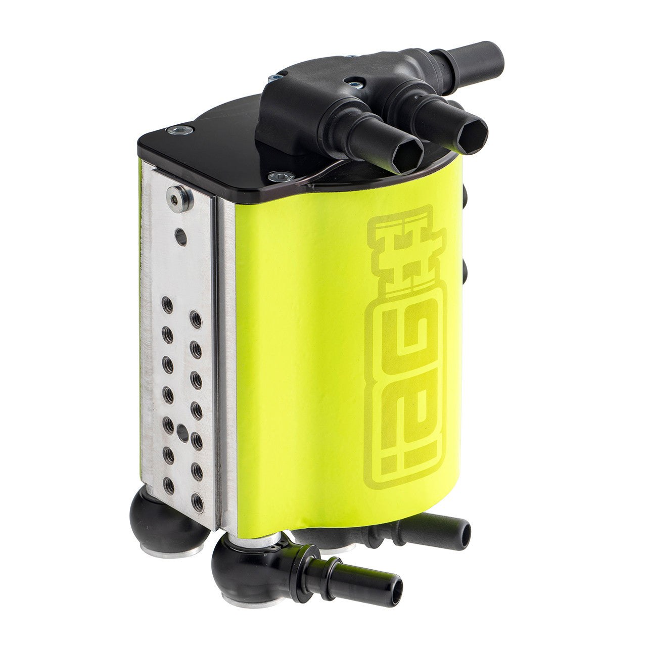 IAG Air / Oil Separator (AOS) For 2008-14 Subaru WRX & 2008-21 STI - Neon Yellow 1