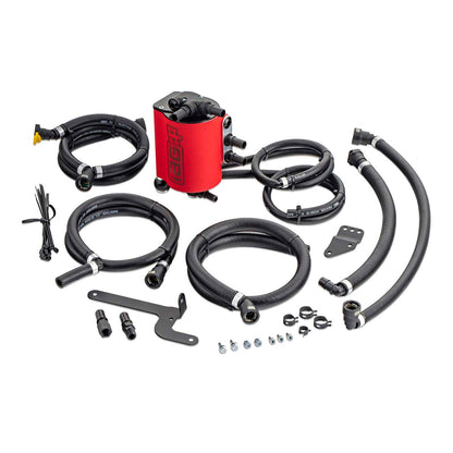 IAG Air / Oil Separator (AOS) Fits 2015-21 Subaru WRX, 14-18 FXT - Red Layout