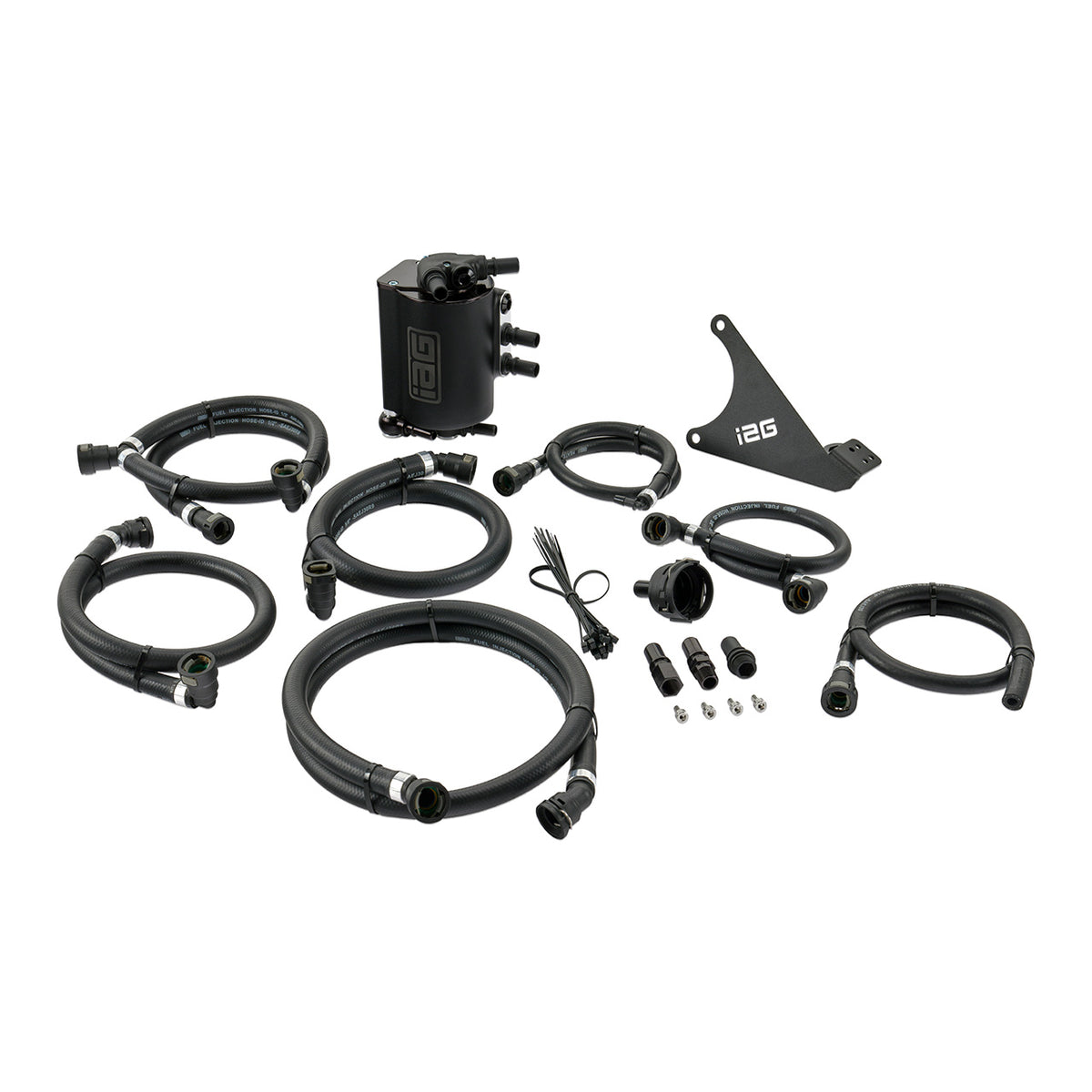 IAG Air / Oil Separator (AOS) Fits 2022-26 Subaru WRX - Product Contents - Black