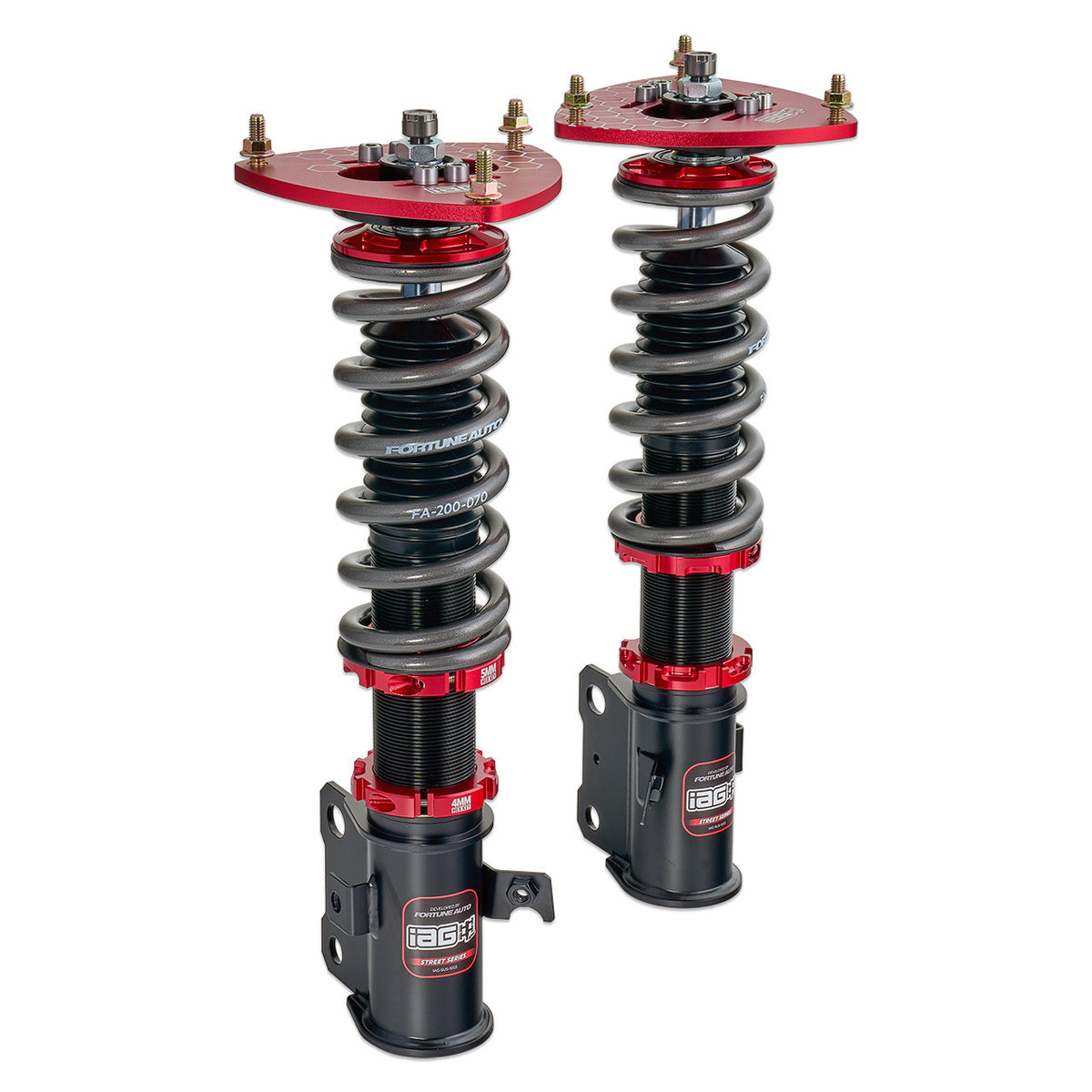IAG Spec Street Series Coilovers by Fortune Auto for 08-14 WRX - Front Coilovers