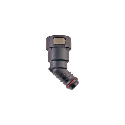 IAG 5/8" SAE Quick Connect Female to 5/8" Hose Barb Angled (135 / 45 degrees) - Angle 1
