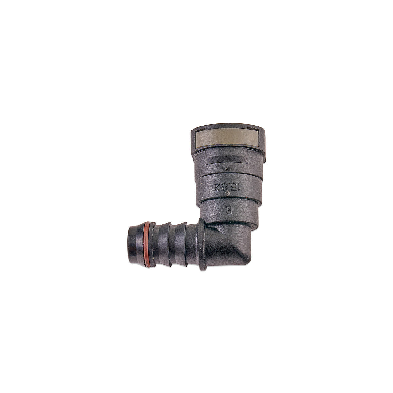 IAG 5/8" SAE Quick Connect Female to 5/8" Hose Barb Right Angled (90 degrees) - Angle 1