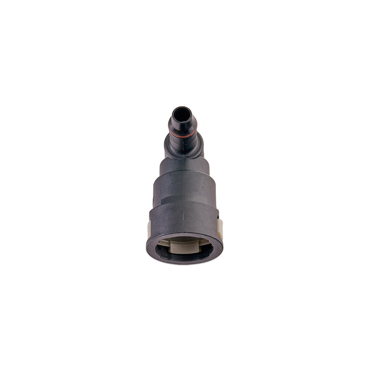 IAG 5/8" SAE Quick Connect Female to 3/8" Hose Barb 90 Degree Fitting - Angle 3