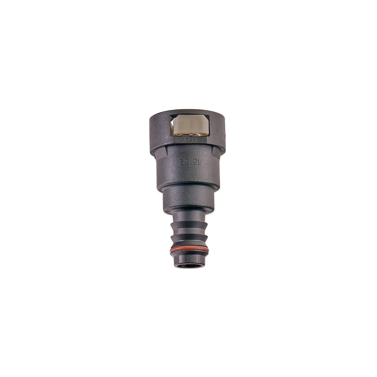 IAG 5/8" SAE Quick Connect Female to 1/2" Hose Barb Straight (180 / 0 degrees) - Angle 1