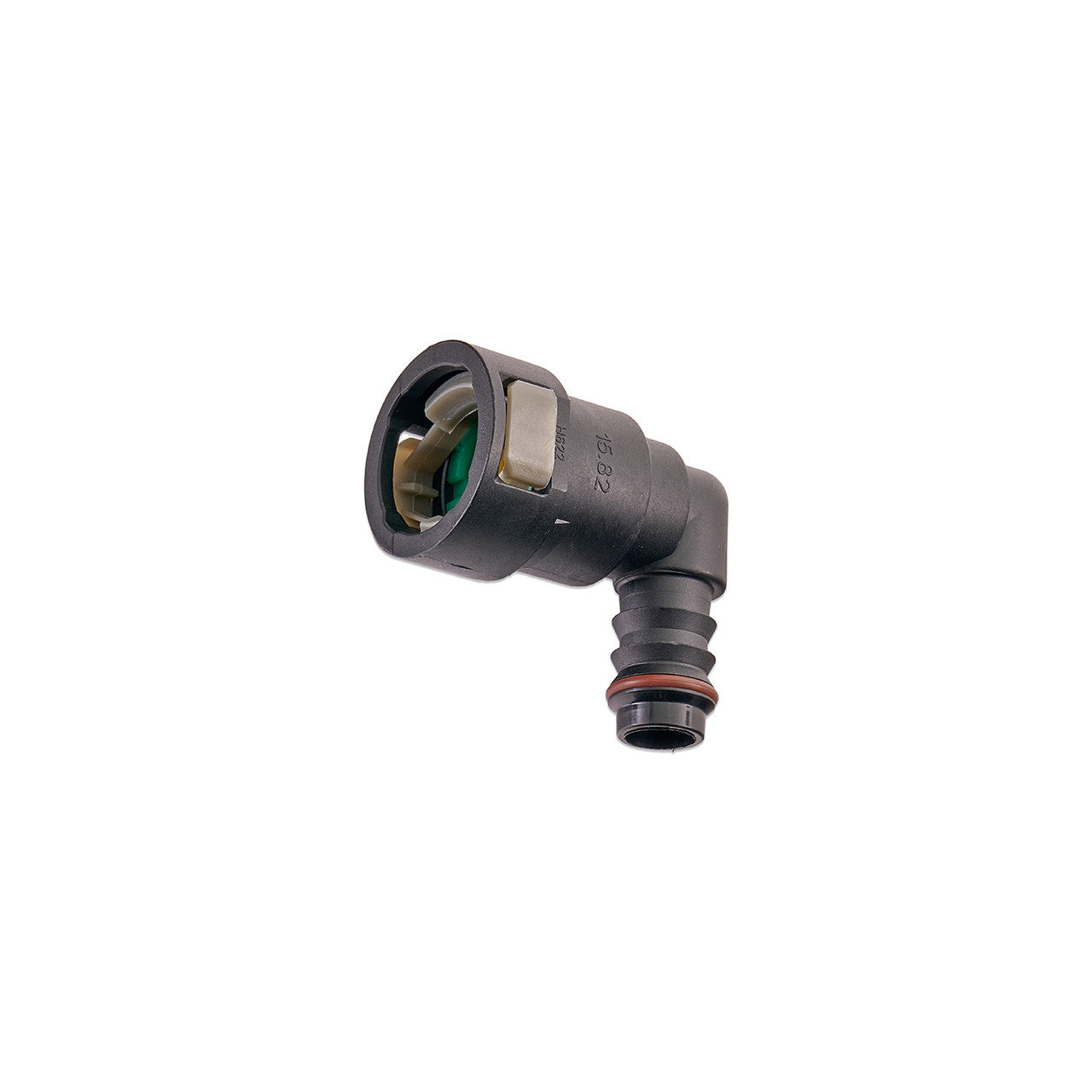 IAG 5/8" SAE Quick Connect Female to 1/2" Hose Barb Right Angled (90 degrees) - Angle 4