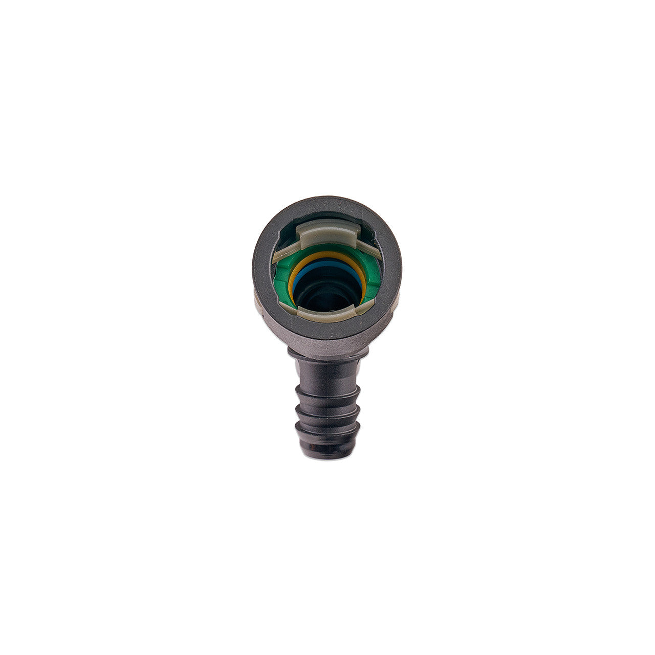IAG 5/8" SAE Quick Connect Female to 2 x 1/2" Hose Barb Y Fitting
 - Angle 3