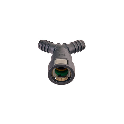 IAG 5/8" SAE Quick Connect Female to 2 x 1/2" Hose Barb Y Fitting
 - Angle 4