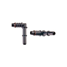 IAG 5/16" SAE Quick Connect Male to 8mm Hose Barb Right Angled (90 degrees)