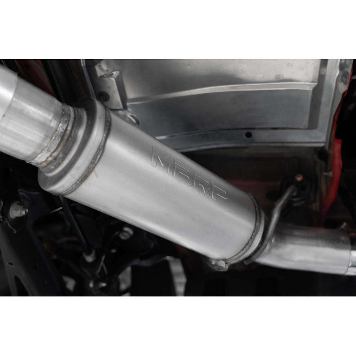 MBRP 12-22 BRZ 17-22 GR86 13-16 FR-S Aluminized Steel 3in Cat-Back-Single Rear Exit - Close Up 2