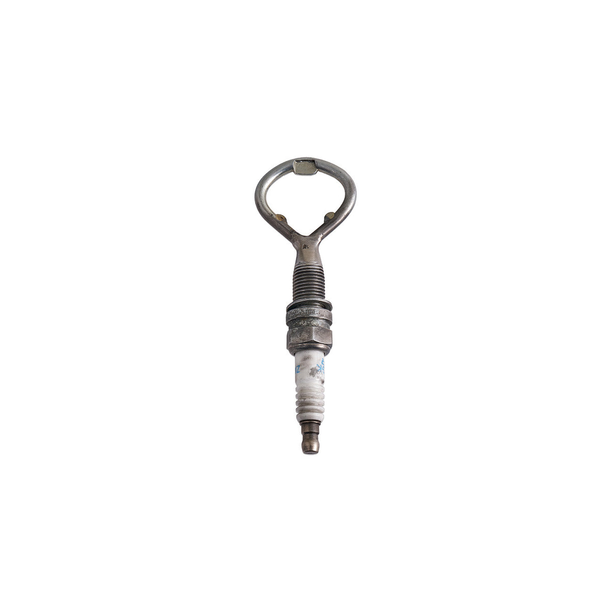Garage Girls Spark Plug Bottle Opener - Angle 2