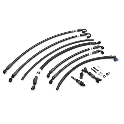 COBB NexGen Stage 2+ Flex Fuel Power Package For 2008-14 Subaru STI - Black - Fuel Rail Line Kit