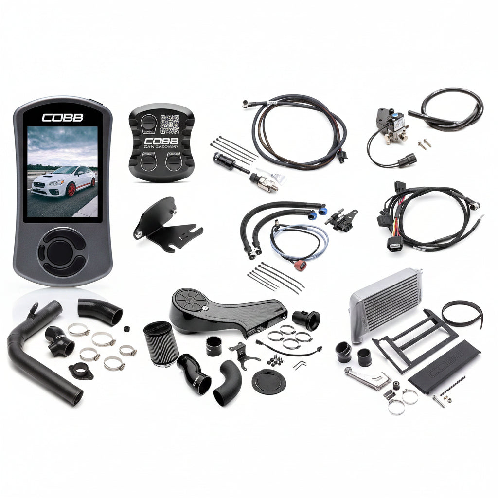 COBB NexGen Stage 2 + CAN Flex Fuel Redline Carbon Fiber Power Package For 2015-17 Subaru WRX- Silver