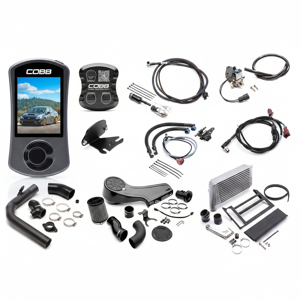 COBB NexGen Stage 2 + CAN Flex Fuel Redline Carbon Fiber Power Package For 2018-21 Subaru WRX - Silver