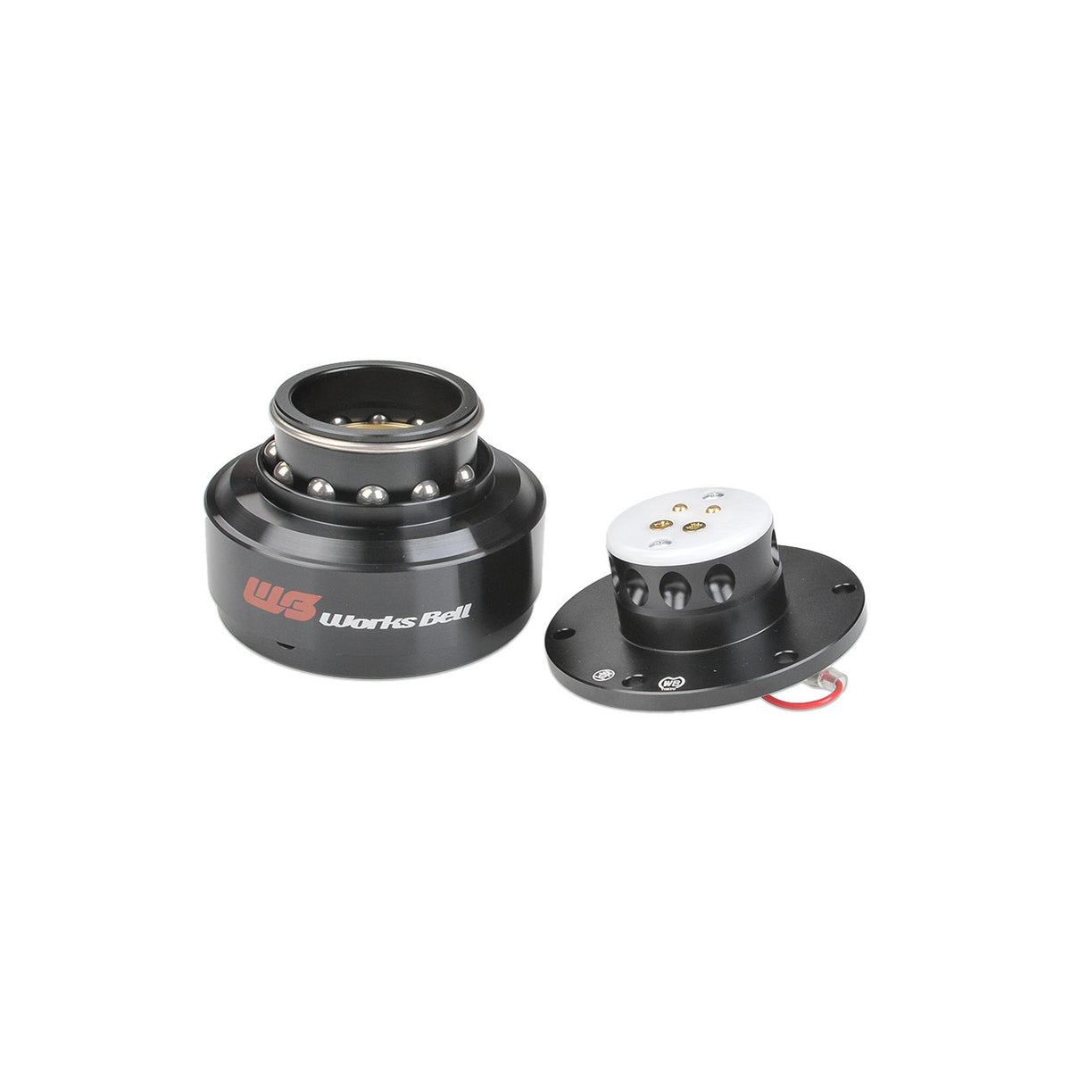 Works Bell Black Rapfix II Steering Wheel Quick Release Hub - Parts Layout