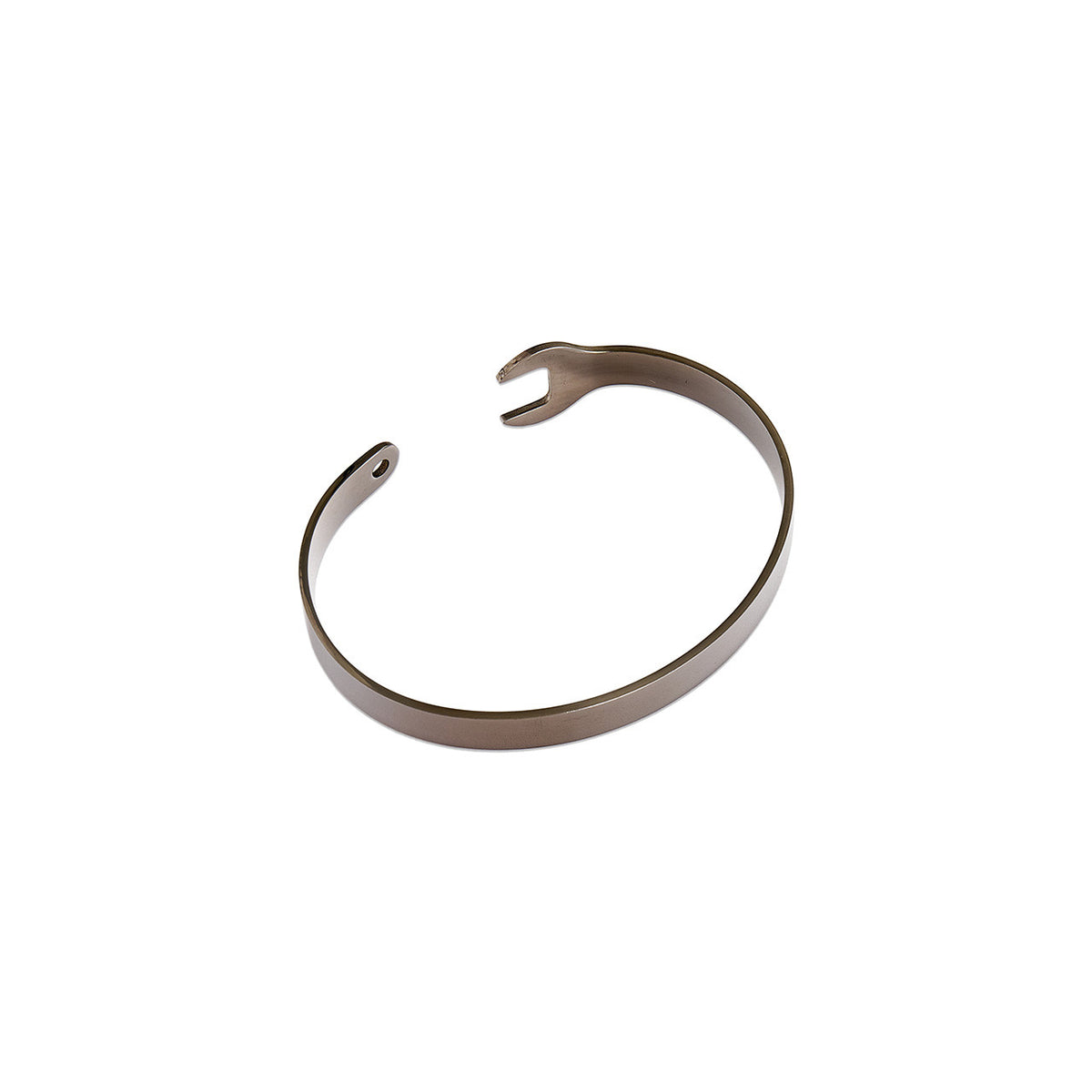 Garage Girls Jewelry Wrench Bangle Bracelet (Silver) - Angle 2