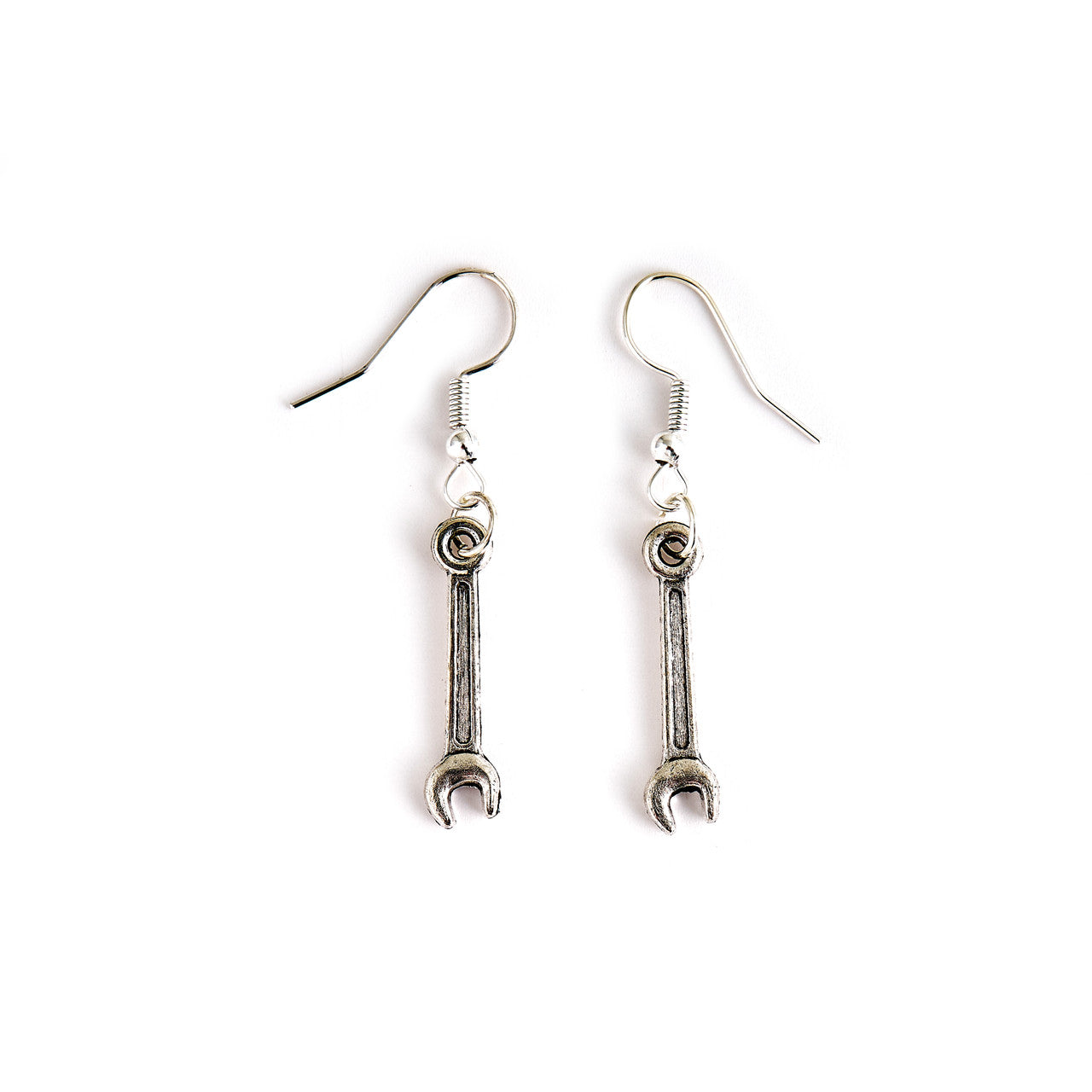 Garage Girls Jewelry Mini Wrench Earrings - Angle 2