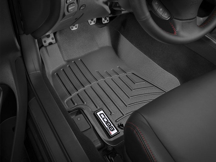 COBB Front FloorLiner by WeatherTech - Black For 2008-14 Subaru WRX/STI, 09-12 LGT - Install