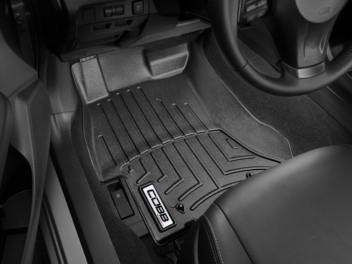 COBB Front FloorLiner by WeatherTech For 2022+ Subaru WRX - Black - Installed