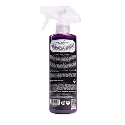 Chemical Guys Mat ReNew Rubber + Vinyl Floor Mat Cleaner & Protectant- Information Label