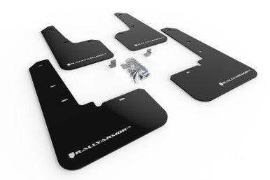 Rally Armor 20-25 Subaru Outback Black UR Mud Flap w/White Logo - MF66-UR-BLK/WH