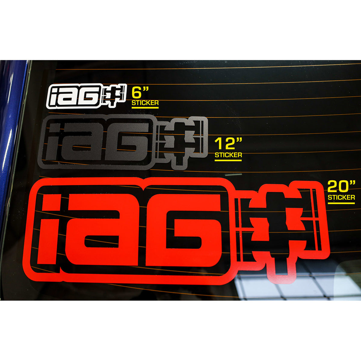 IAG 20" Die Cut Sticker - Sizes