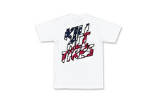 Hoonigan ICON Kill All Tires SS Tee - White / Red White Blue