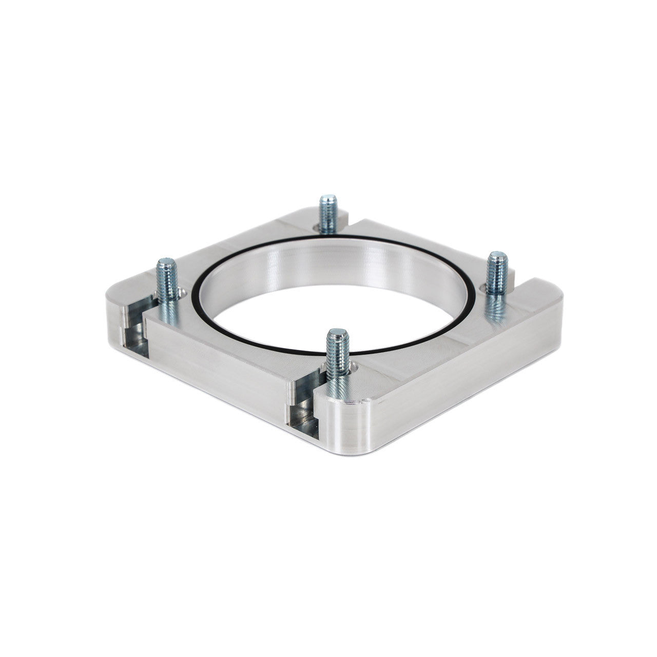IAG Subaru STI Process West Intake Manifold Big Bore 76mm Throttle Body Adapter - Silver Finish