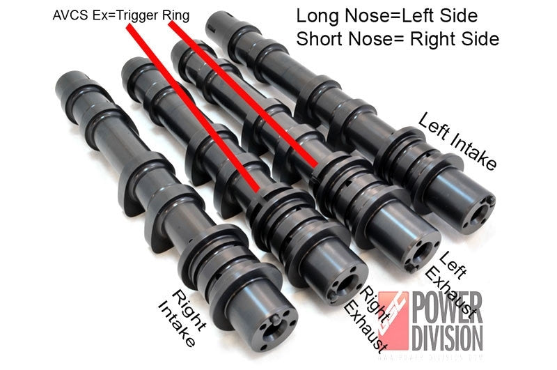GSC S2 Billet Camshaft Set for the 2008-21 Subaru STI with Dual AVCS - Diagram
