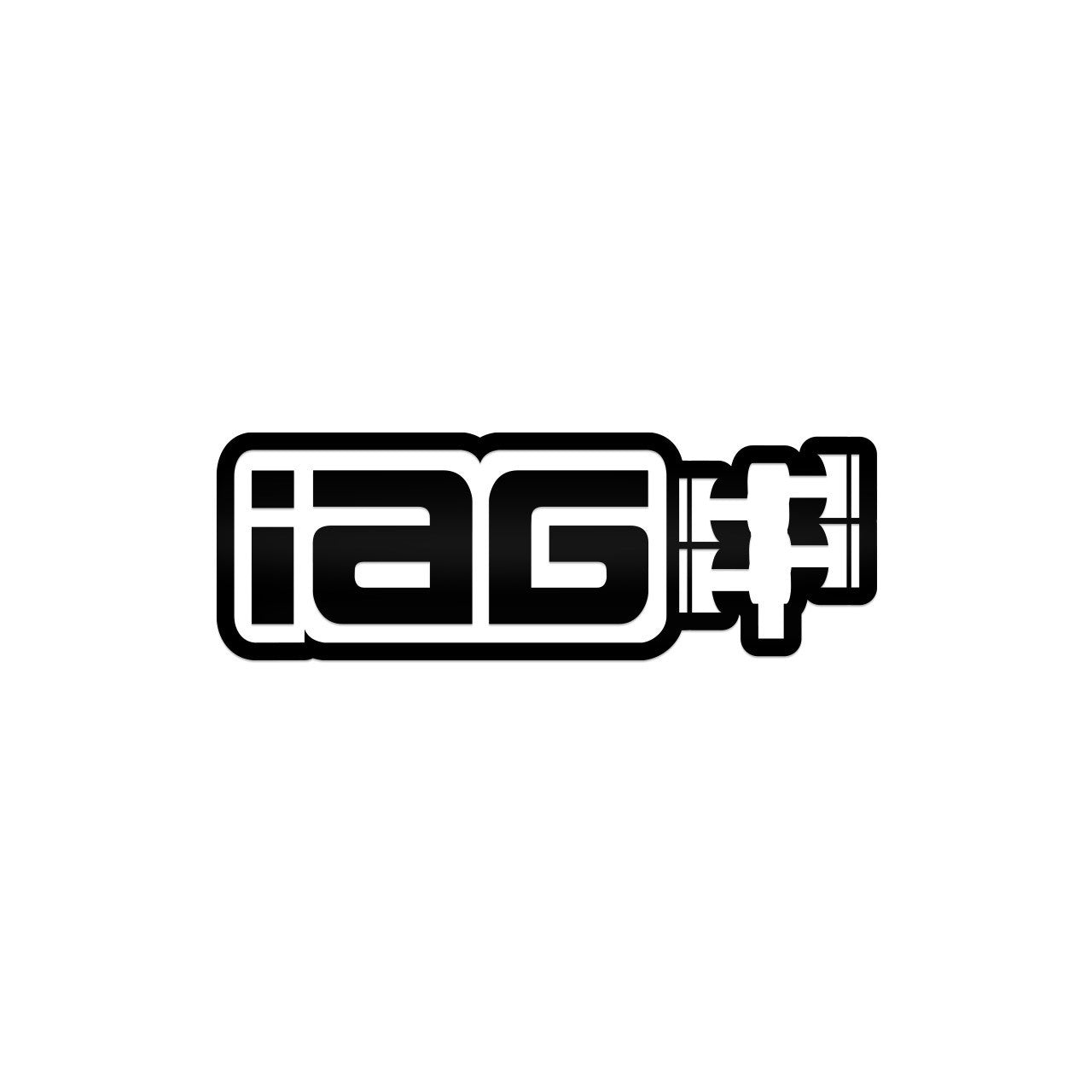 IAG 12" Die Cut Sticker - Gloss Black