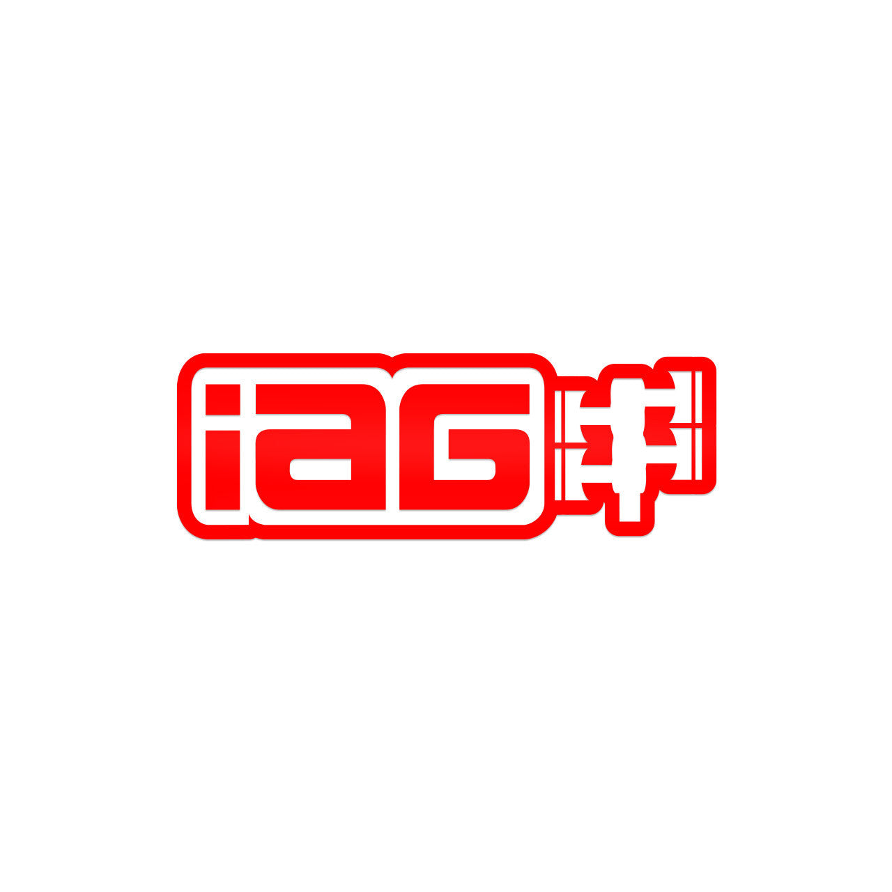 IAG 12" Die Cut Sticker - Red
