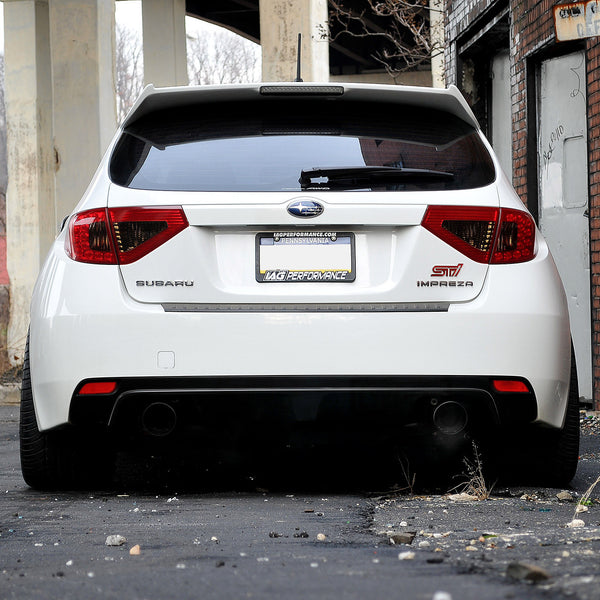 IAG RockBlocker Red Smoke Tail Light Overlay Film Kit for 2008-14 Subaru WRX & STI Hatchback