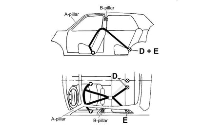TAKATA Drift II "Bolt-On" Street Oriented 4 Point Harness in Black - Specs